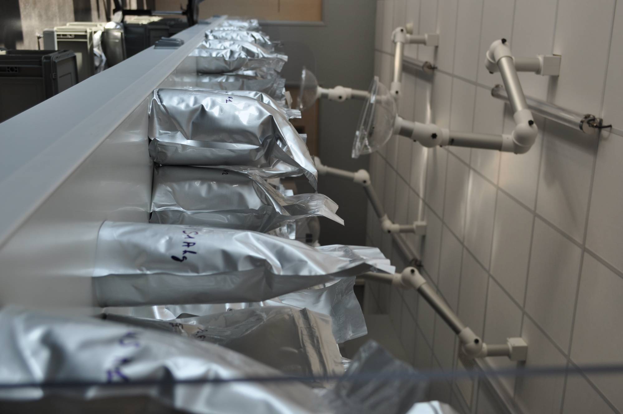 sachets de sol au Conservatoire européen d'échantillons de sol